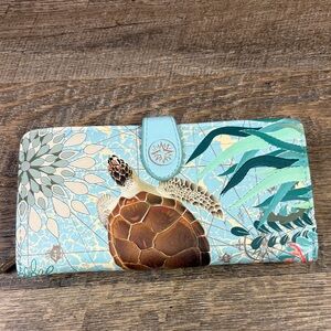 Shag Wear Sea Turtle & Starfish Coastal Art Wallet – Vegan Leather